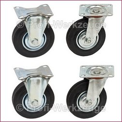  2 Bockrollen  &  2 Lenkrollen, 160 mm