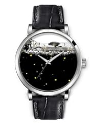 SPRAWL Aanalog Fashion Series Silver Ladies Watches of Genuine Black Leather Strap,Unique Wrist Watch for Women Girls Designed with It is about love