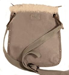 Ugg Pocket Blue Suede Pocket Messenger Handbag