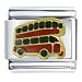 Jewelry : London Double Decker Bus Italian Charms Bracelet Link