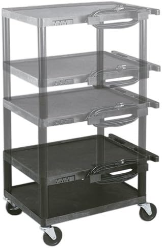AVantage 4 in 1 Electrical Plastic AV Cart