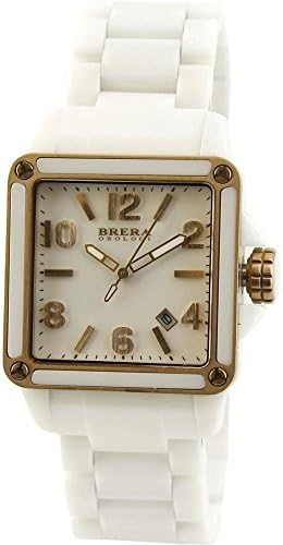 Brera OrologiStella - White Ceramic Rose Gold case, White MOP dial - White Ceramic Bracelet..