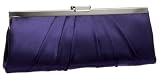 Jessica McClintock 450970 Rectangle Clutch,Purple,one size Image of Jessica McClintock 450970 Rectangle Clutch,Purple,one size