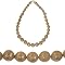Vintage Lace Beaded Necklace - Golden