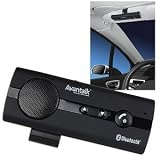 Avantalk BTCK-10B Black Multipoint Bluetooth Visor Handsfree Wireless Black Speakerphone Car Kit for Nokia,Motorola,Samsung,Sony Ericosson,Blackberry,LG