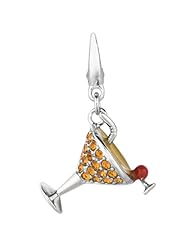 Sterling silver and Enamel MARTINI (Charm)