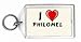 I Love Philomel Keychain Image