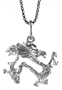 Sterling Silver 9/16 in. (15mm) Tall Chinese Zodiac Pendant for Year of the DRAGON