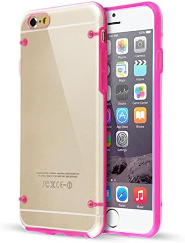 Kuteck® iPhone 6 PLUS 5.5 inch Screen Case, Luminous Style Glowing Hard Bumper Skin Back Case Cover For iPhone 6 PLUS (Hot Pink)