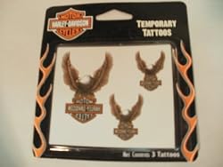 Harley Davidson Motor Cycles Temporary Tattoos - Eagles 3 Tattoos