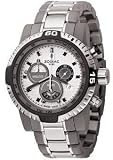 Zodiac ZO7101 Gents Crossover Chronograph watch with stainless steel bracelet, finished in half brushed and half titanium IP steel