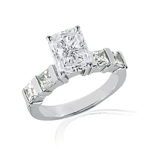 1.7 Ct Radiant Cut Diamond Engagement Ring FLAWLESS GIA 1.7 Ct Radiant Cut Diamond Engagement Ring FLAWLESS GIA