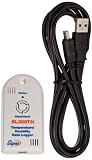 Supco SL300TH Miniature Data Logger, Temperature, Humidity and Dew Point, 3" Length x 1-19/32" width x 19/32" Height