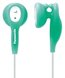 Panasonic RP-HV21-G In-Ear Earbud Heaphones with Built-in Clip (Green)