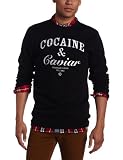 Crooks & Castles Men's Coca and Caviar Crew Knit Sweatshirt