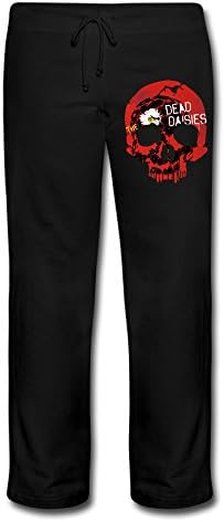 Shehe Women's Dead Daisies Running Pants Black Size XL