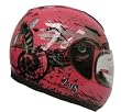 Pink Hornet Full Face Motorcycle Street Sport Bike Helmet DOT (Medium)