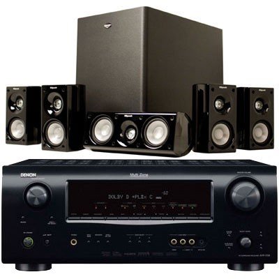 Denon AVR-1709 Home Theater Receiver & Klipsch HDT500 Speaker System (Bundle)