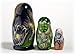 Made in Russia Authentic Dinosaur Nesting Doll 3pc./3.5