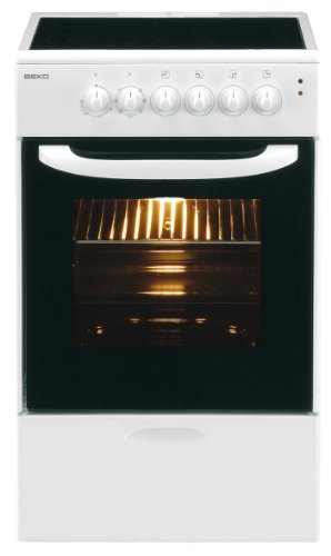 Beko CM 58001 Elektro-Standherd / B / 0.9 kWh / 49 L Backraumvolumen / Glaskeramik-Kochfeld