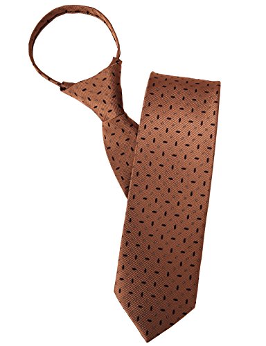 H2H Mens Comfortable Zipper Neck Tie Of Various Unique Dot Patterned