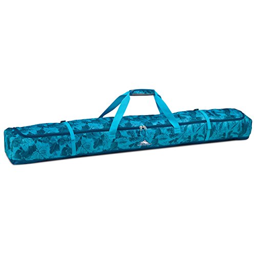 High Sierra Deluxe Single Ski Bag Ski Bag,6 foot,Flora/Lagoon/Tropic Teal