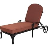 Darlee Del Mar Patio Chaise Lounge - Antique Bronze