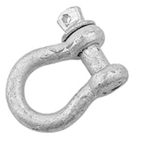 Screw Pin Anchor Shackle Galv. Anchor Shackle 3 8 Non-Rated by
