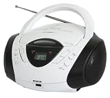 Produkt-Bild: TZS FIRST AUSTRIA TRAGBARER CD/MP3/USB PLAYER MIT RADIO WEISS/SCHWARZ FA-1135-2
