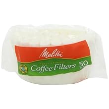 Melitta Basket Coffee Filters, White (8 to12 Cup), 50-Count Filters (Pack of 12)