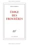 Eloge des fronti�res