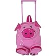 Pig Piggy Baby Cie Figural Back Pack Rolling Trolley, retractable handle and outside pockets
