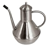 Old Dutch Large 18/8 Stainless Steel Oil Can Quart Capacity
