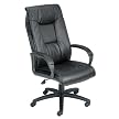Executive Leather Plus Office Chair - Black