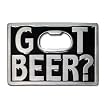 Got Beer Square Bottle Opener Belt Buckle