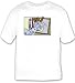 T-shirt with machine, bath, cat, soap, pet, washing