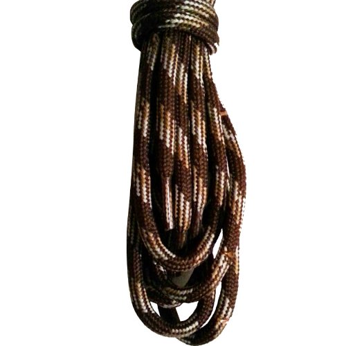 FootMatters Round Shoelaces - 60 Inch - Brown/Sand