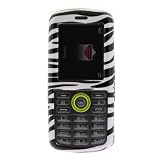 Zebra Skin Black and White Stripes Snap-On Hard Crystal Cover Case for T-Mobile Samsung Gravity T459 Cell Phone