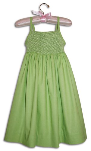 light green hand smocked