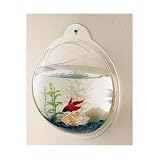 Pet Supplies : Fish Bubble Wall Mount Fish Tank (3.6L)