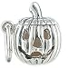 Vintage Style Jack-O-Lantern Halloween 925 Sterling Silver Traditional Charm Opens