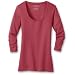 Favorite 3/4 Sleeve Scoopneck T-Shirt-visli Cheap Deals