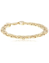 14k Gold Byzantine Chain Bracelet, 7.5"