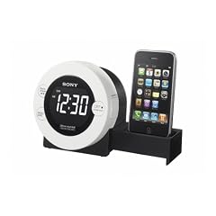 Sony ICFC 7 IP Uhrenradio (LC-Display, UKW-/MW-Tuner, Apple iPod-Dock) silber
