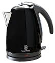 Russell Hobbs 13775 3kw Jug Kettle in Pure Black with 1.7 ltr capacity and 360º base