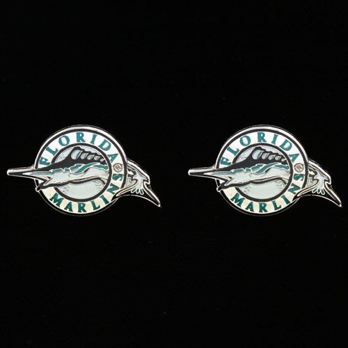 Florida Marlins Team Logo Post Earrings