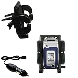 Sony Ericsson z520c Auto Vent Holder with Car Charger - Uses Gomadic TipExchange