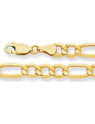 14K Yellow Gold Light Figaro Chain (Width 5.4mm)
