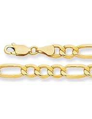 14K Yellow Gold Light Figaro Chain (Width 5.4mm)