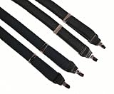 Hold-Up Clip Jacquard Print Elastic Suspenders